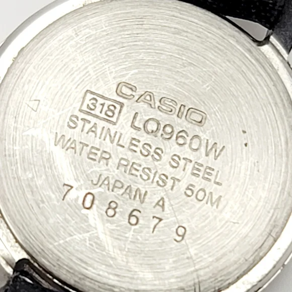 Vintage Casio LQ-960W Ladies Analog Watch – Rare JDM Pink & Cream Bezel – Japan - Picture 6 of 8